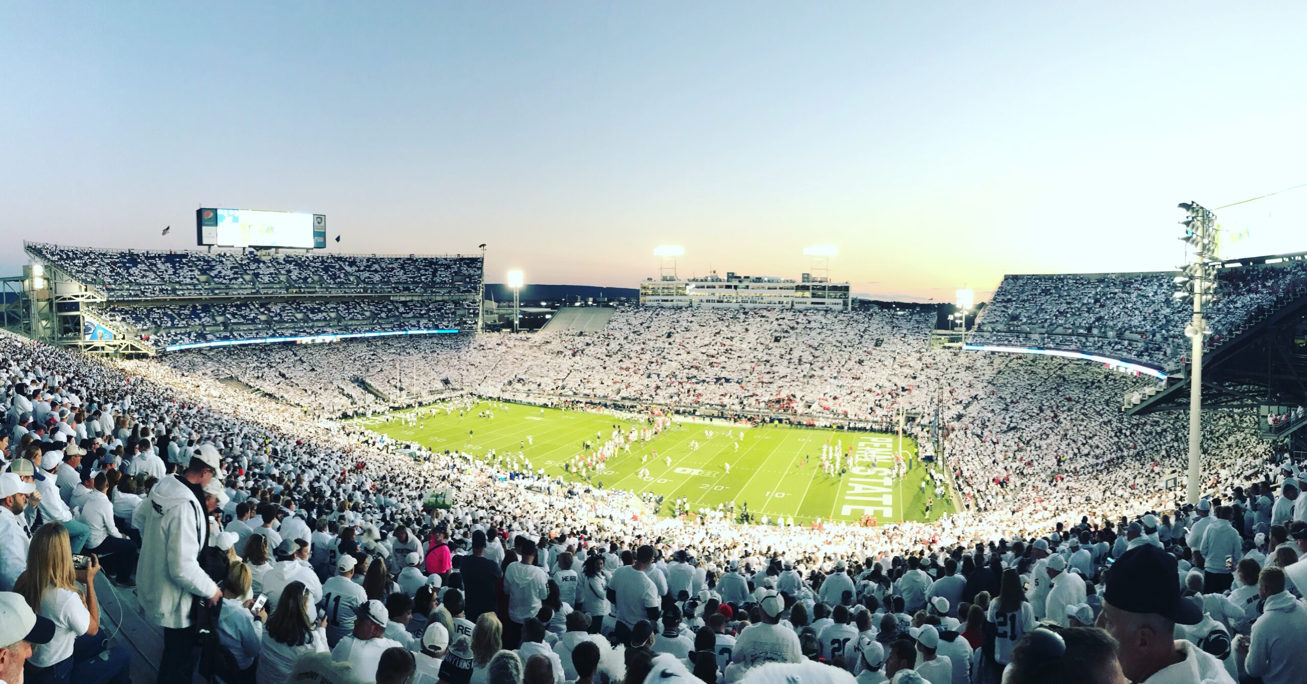 Beaver Stadium during a Penn State White Out game