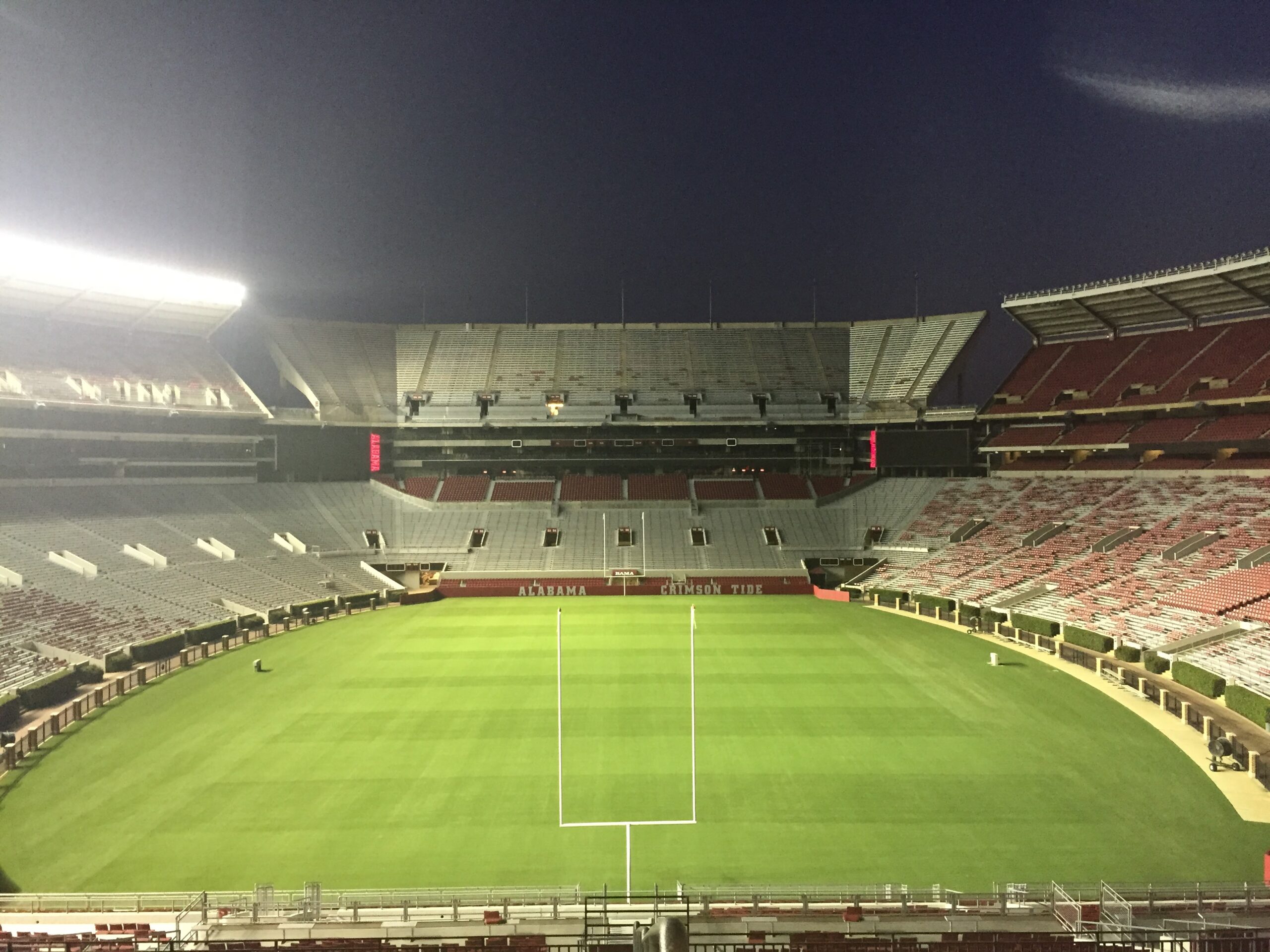 Bryant-Denny Stadium in Tuscaloosa, home of Alabama Crimson Tide football