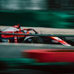 Generic open-wheel racing car on track; editorial illustration, not Spanish Grand Prix event photography