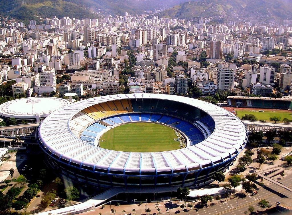 Aerial view of Maracanã Stadium in Rio de Janeiro