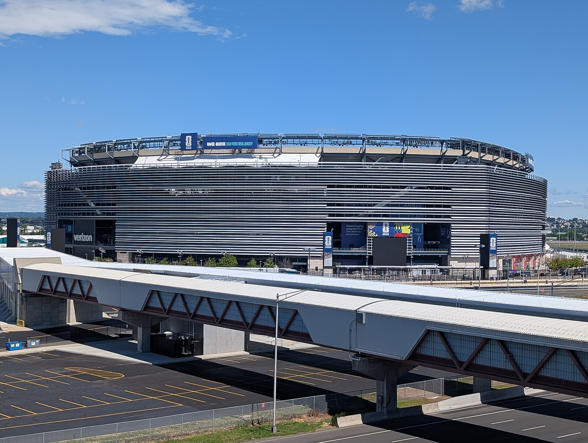 Exterior of MetLife Stadium in East Rutherford, New Jersey