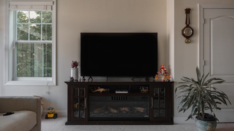 Generic television setup illustrating NBA TV and NBA Channel viewing options; not an image of a specific NBA broadcast.