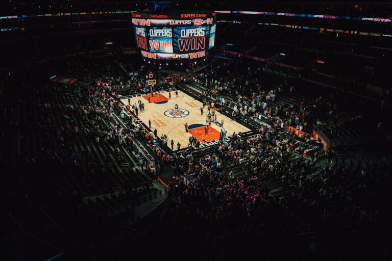 Basketball arena used to illustrate NBA salary cap and roster-building rules