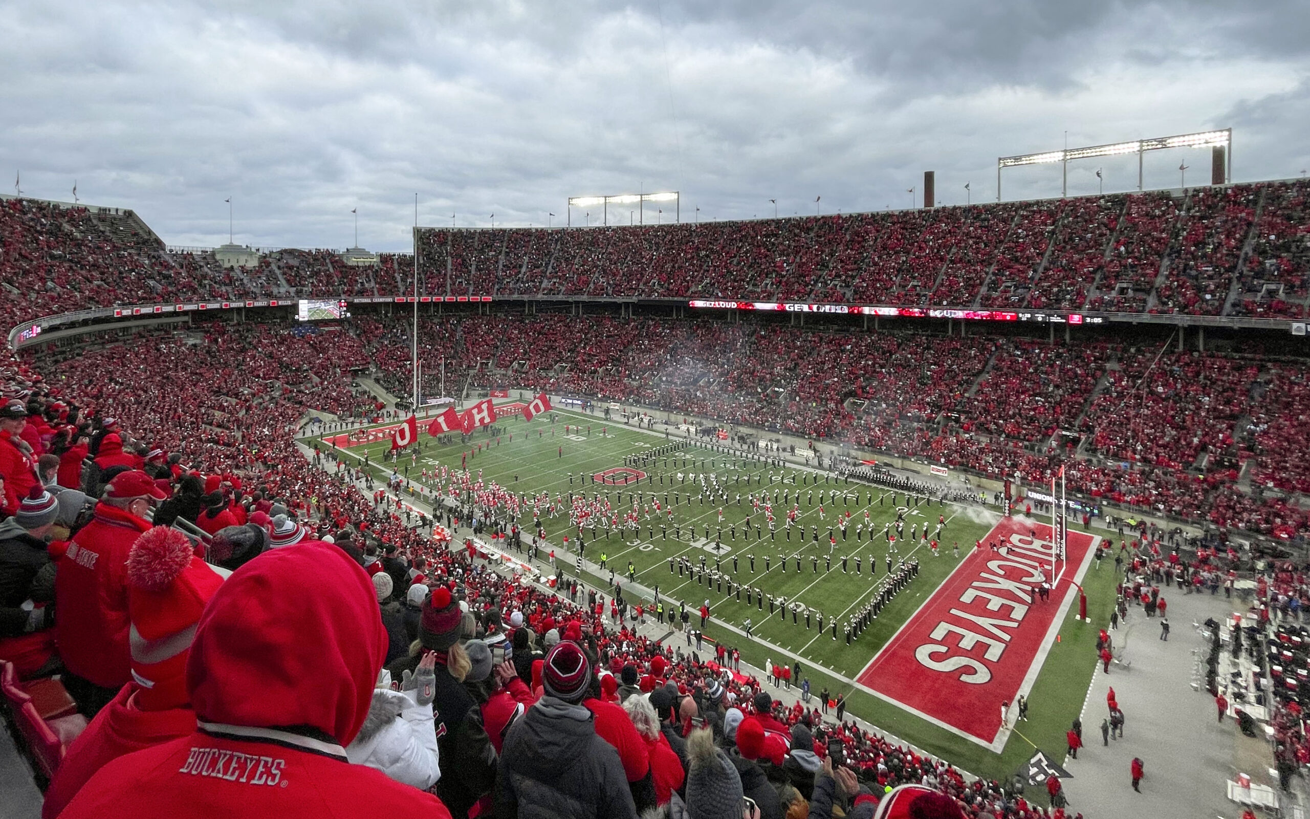 Ohio Stadium filled with Ohio State fans before a football game