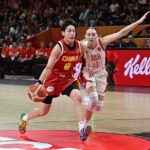 Paige Bueckers representing the USA at the 2026 FIBA Women’s Basketball World Cup, used for USA quarterfinal coverage