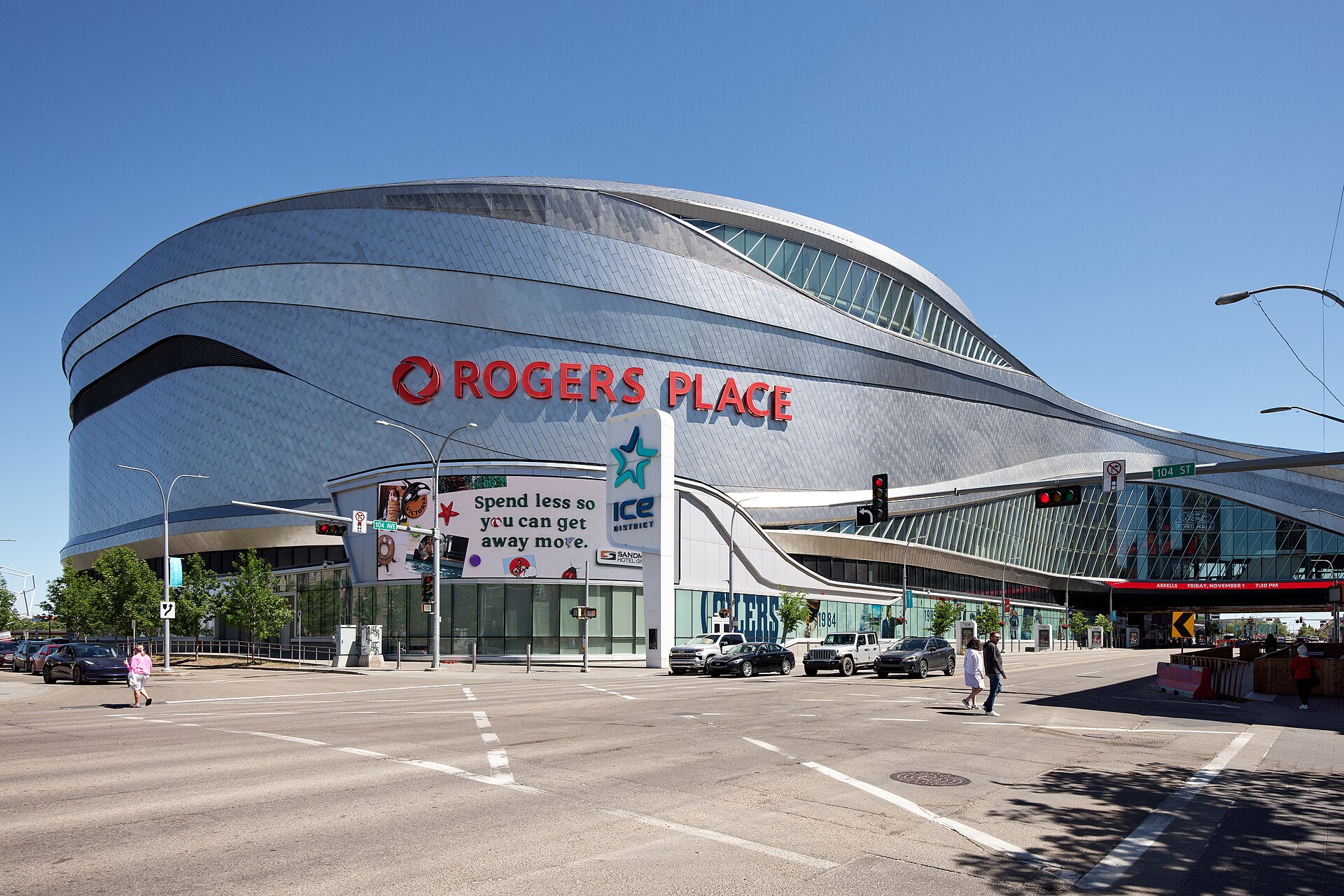 Exterior of Rogers Place in Edmonton