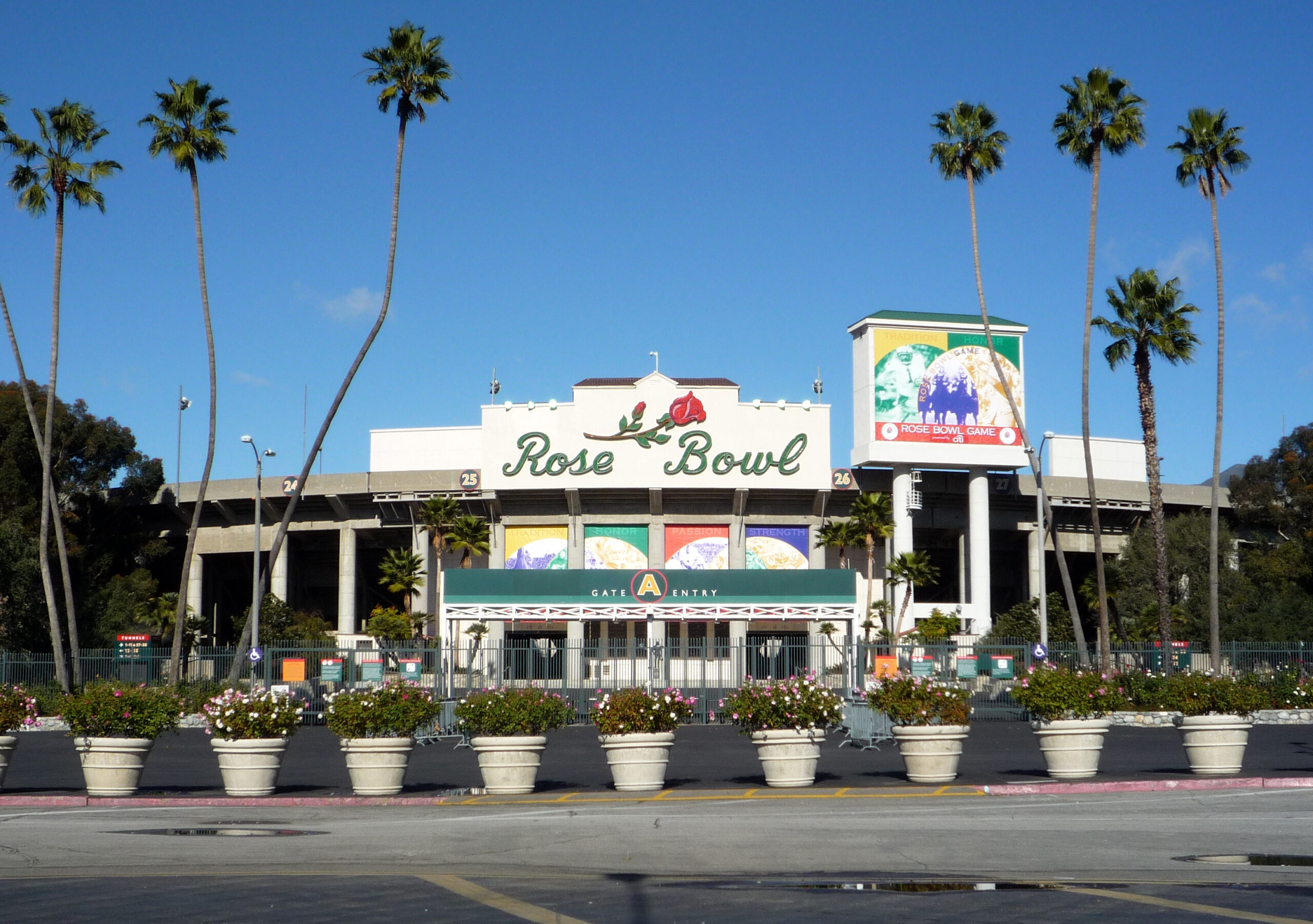 Rose Bowl Stadium in Pasadena, home of UCLA Bruins football