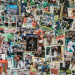 Collection of sports trading cards used to represent card grading
