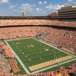 College football stadium used to represent schedule strength and opponent quality