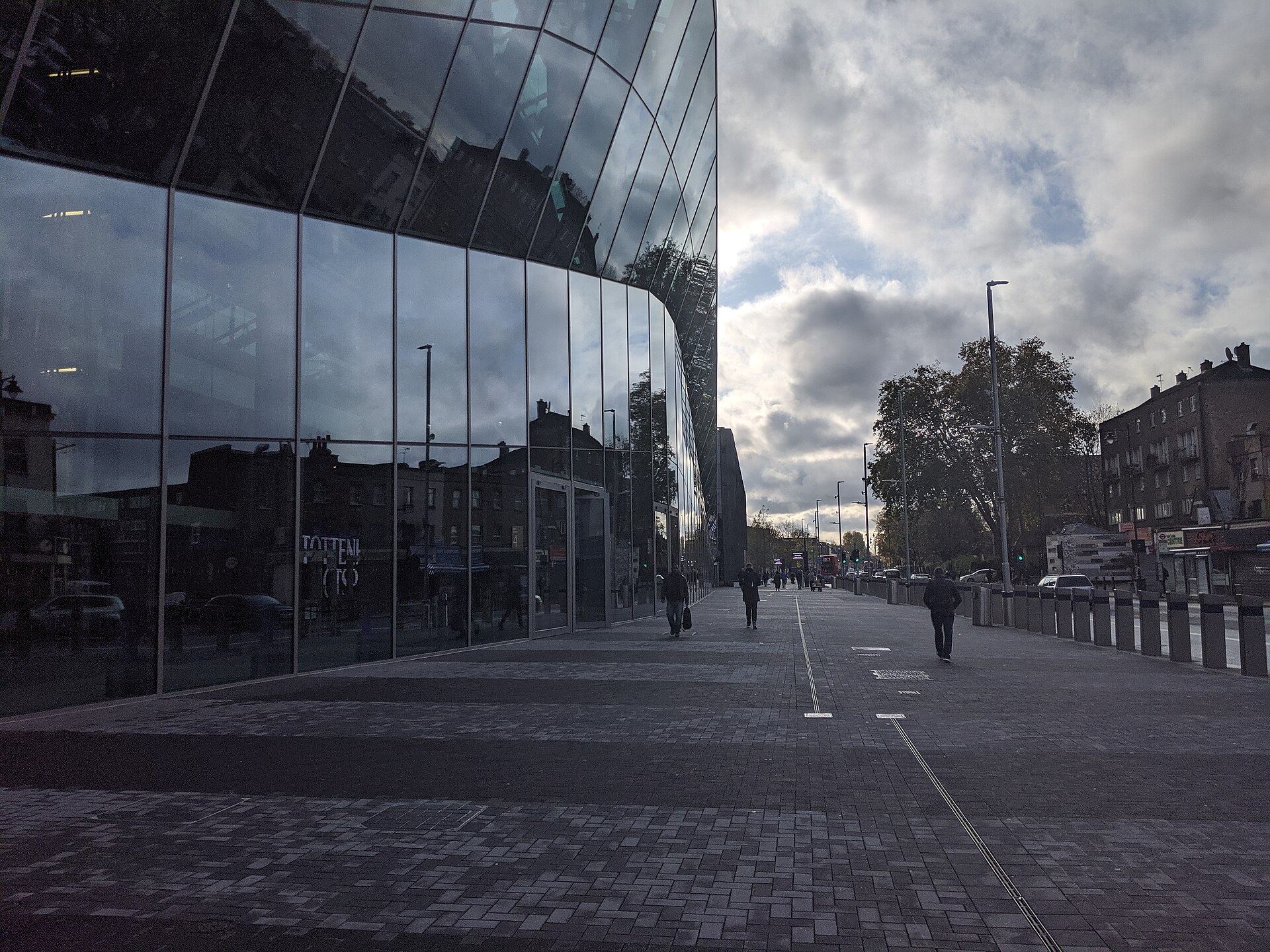Exterior of Tottenham Hotspur Stadium in London