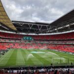 Wembley Stadium in London before the 2025 League Cup Final