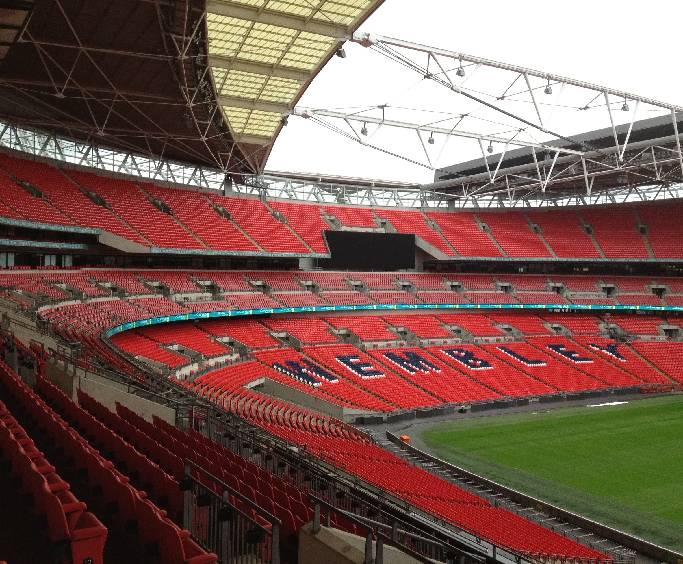 Inside Wembley Stadium in London