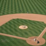 Baseball ballpark used to represent how stadium dimensions and conditions affect play