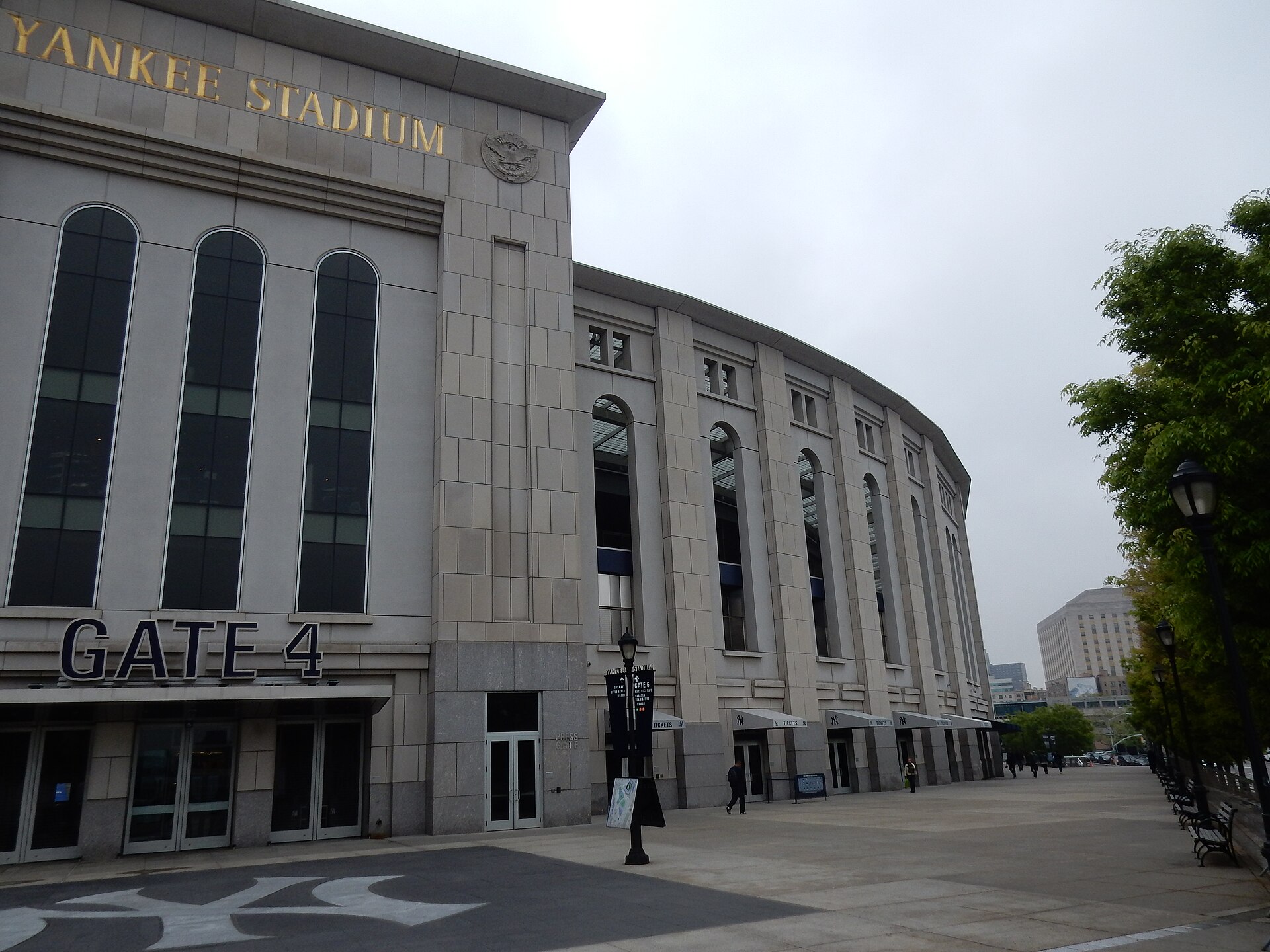 Exterior of Yankee Stadium in the Bronx, New York