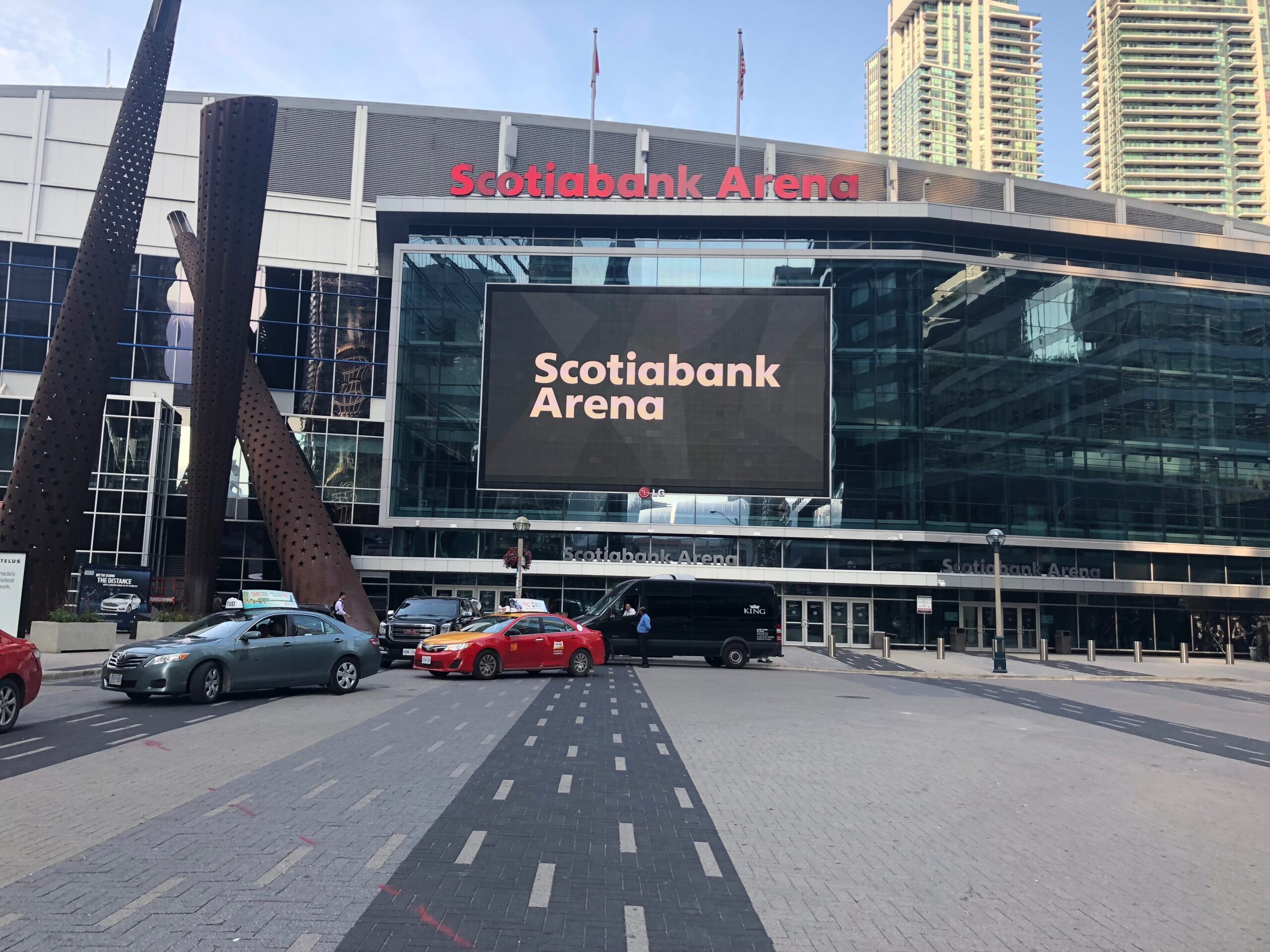 Exterior of Scotiabank Arena in downtown Toronto